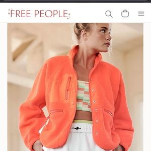 Free people hit the slopes fleece jacket